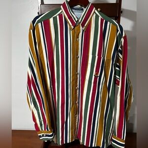 Vintage Colowear America Men Medium Button Down Shirt- Red, Green, Blue, Mustard